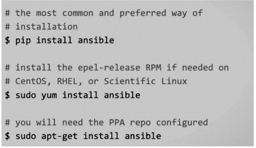 ansible install